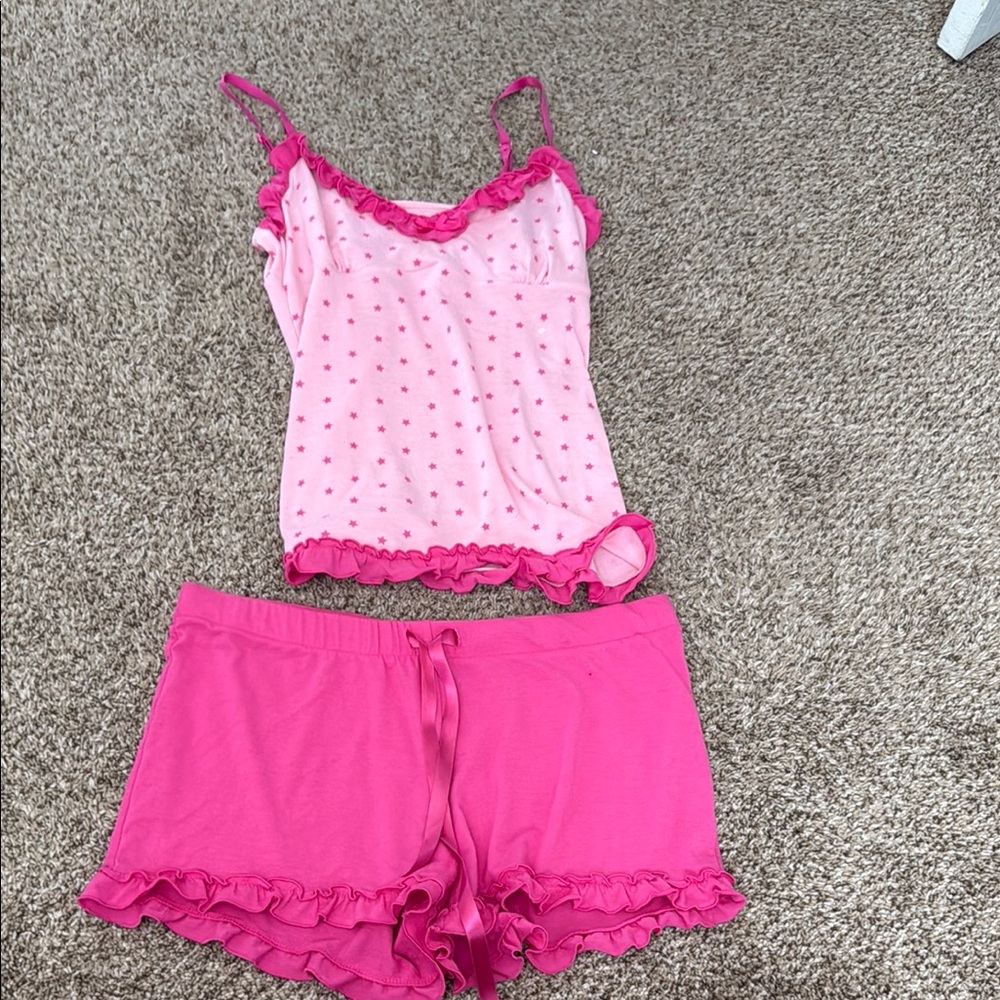 Pink Polka Dot Sleepwear Set